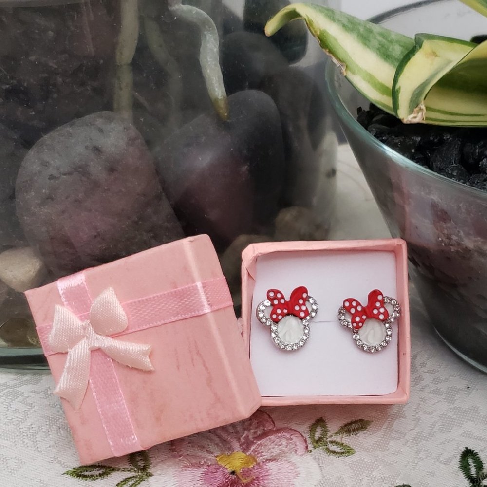 Tiny Mickey Earrings for Women Kids Earring Small Animal Ear Studs